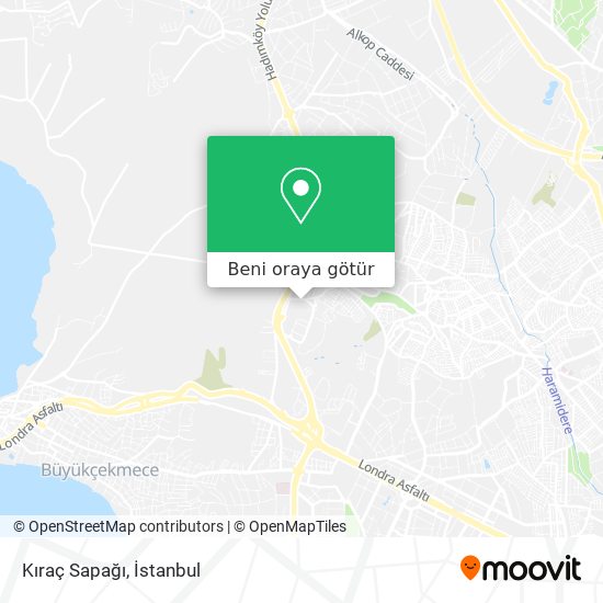 Kıraç Sapağı harita