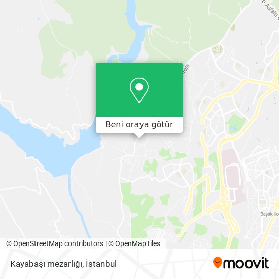 Kayabaşı mezarlığı harita