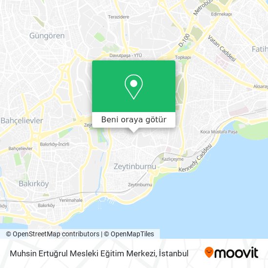 Muhsin Ertuğrul Mesleki Eğitim Merkezi harita