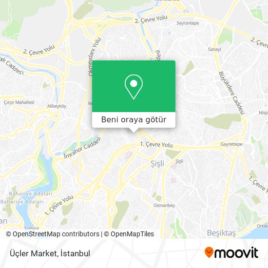 Üçler Market harita