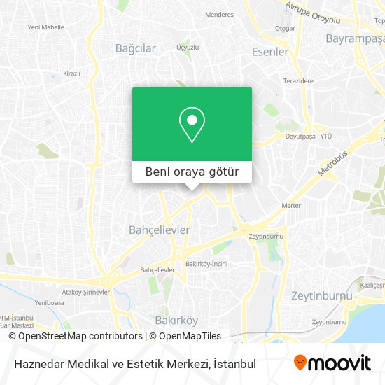 Haznedar Medikal ve Estetik Merkezi harita