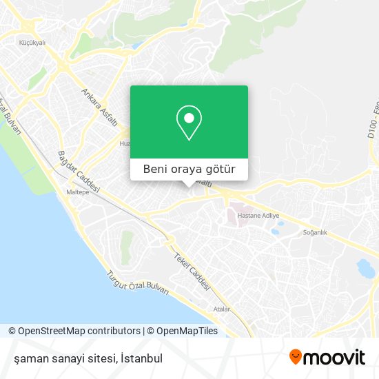 şaman sanayi sitesi harita