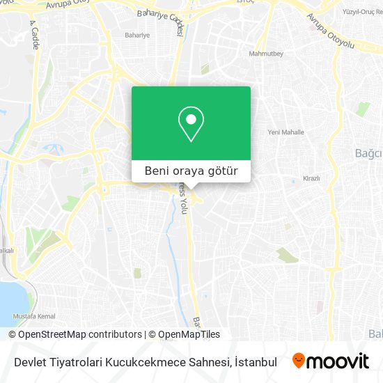 Devlet Tiyatrolari Kucukcekmece Sahnesi harita
