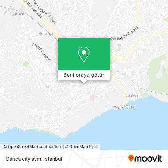 Darıca city avm harita