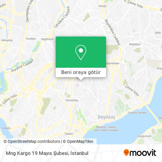 Mng Kargo 19 Mayıs Şubesi harita