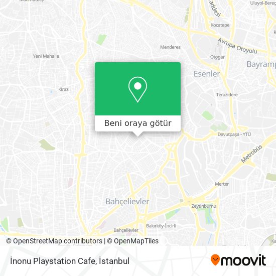 İnonu Playstation Cafe harita
