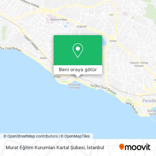 Murat Eğitim Kurumları Kartal Şubesi harita