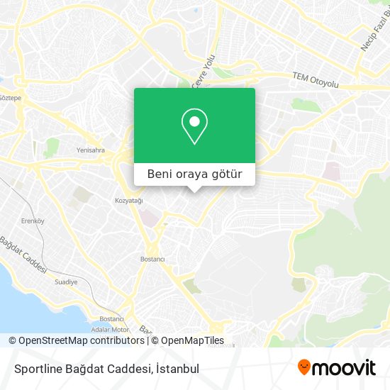 Sportline Bağdat Caddesi harita
