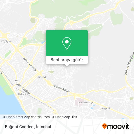 Bağdat Caddesi harita