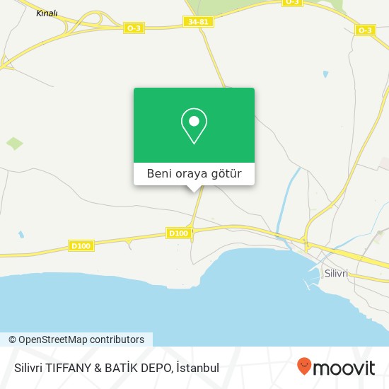 Silivri TIFFANY & BATİK DEPO harita