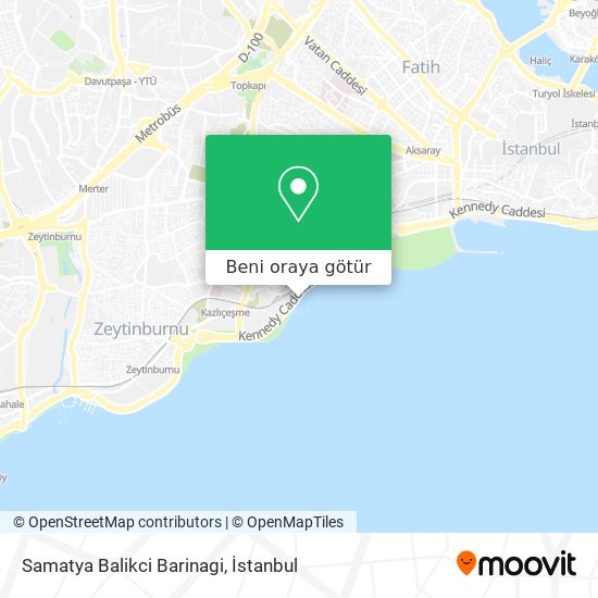 Samatya Balikci Barinagi harita