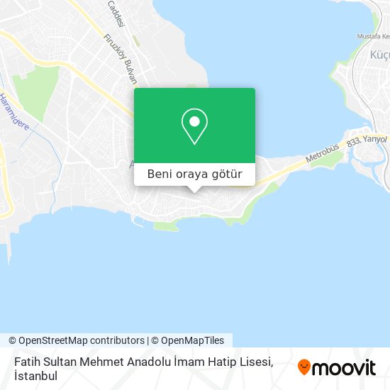 Fatih Sultan Mehmet Anadolu İmam Hatip Lisesi harita