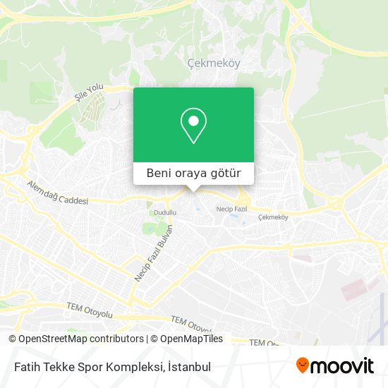 Fatih Tekke Spor Kompleksi harita