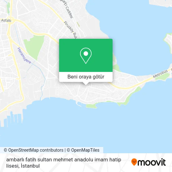 ambarlı fatih sultan mehmet anadolu imam hatip lisesi harita