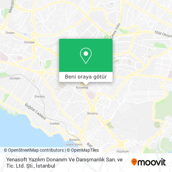 Yenasoft Yazılım Donanım Ve Danışmanlık San. ve Tic. Ltd. Şti. harita