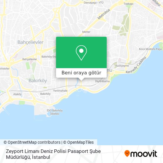 Zeyport Limanı Deniz Polisi Pasaport Şube Müdürlüğü harita