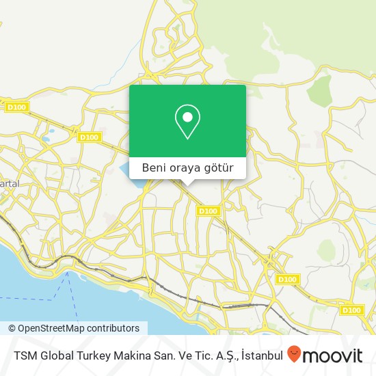 TSM Global Turkey Makina San. Ve Tic. A.Ş. harita