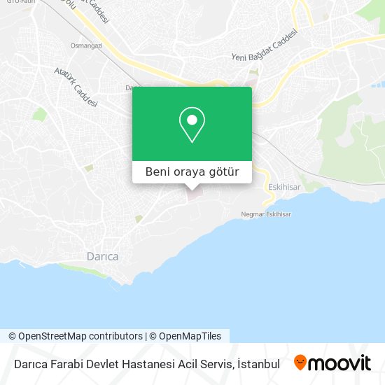 Darıca Farabi Devlet Hastanesi Acil Servis harita