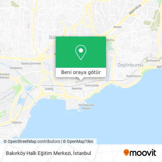 Bakırköy Halk Eğitim Merkezi harita