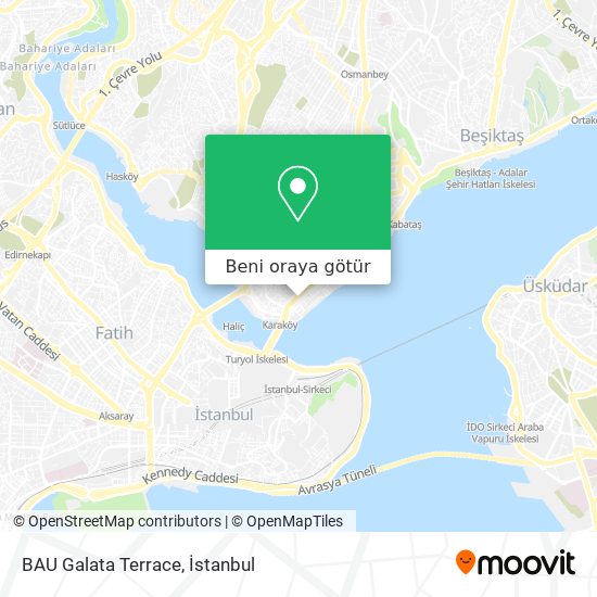 BAU Galata Terrace harita