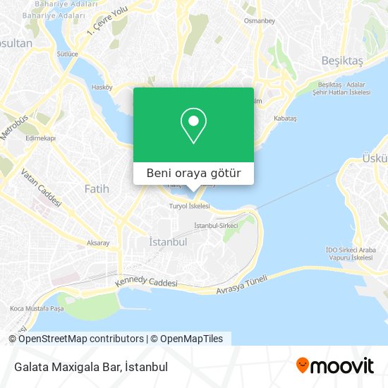 Galata Maxigala Bar harita