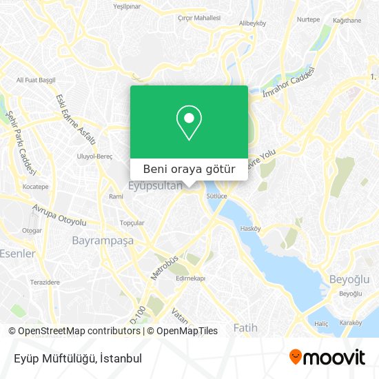 Eyüp Müftülüğü harita