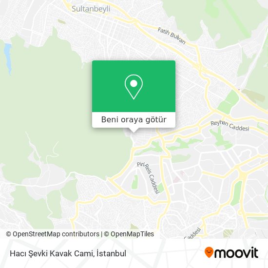 Hacı Şevki Kavak Cami harita