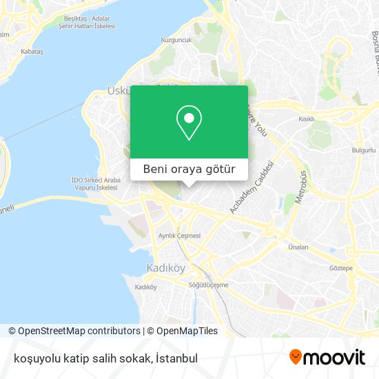 koşuyolu katip salih sokak harita