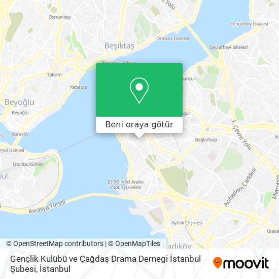 Gençlik Kulübü ve Çağdaş Drama Dernegi İstanbul Şubesi harita
