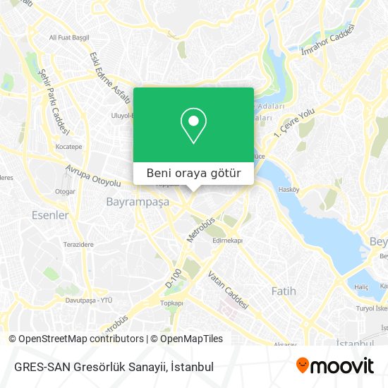 GRES-SAN Gresörlük Sanayii harita
