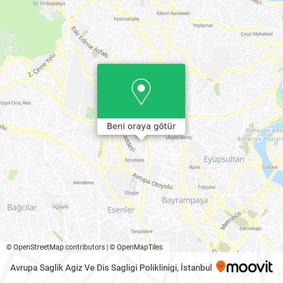 Avrupa Saglik Agiz Ve Dis Sagligi Poliklinigi harita