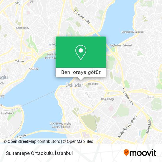 Sultantepe Ortaokulu harita