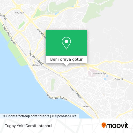 Tugay Yolu Camii harita
