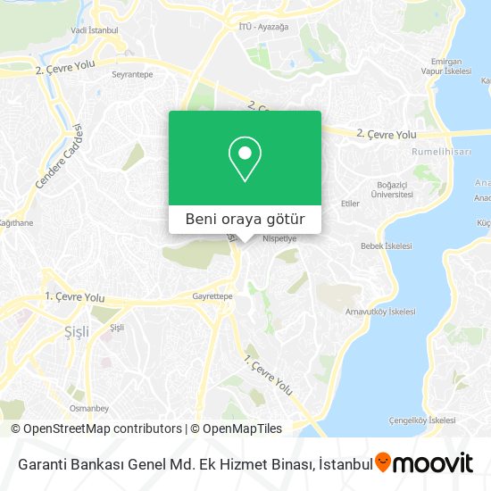 Garanti Bankası Genel Md. Ek Hizmet Binası harita