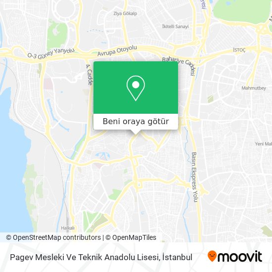 Pagev Mesleki Ve Teknik Anadolu Lisesi harita