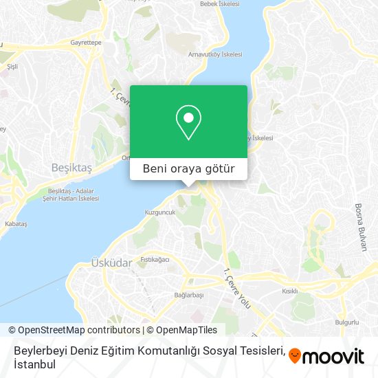 Beylerbeyi Deniz Eğitim Komutanlığı Sosyal Tesisleri harita