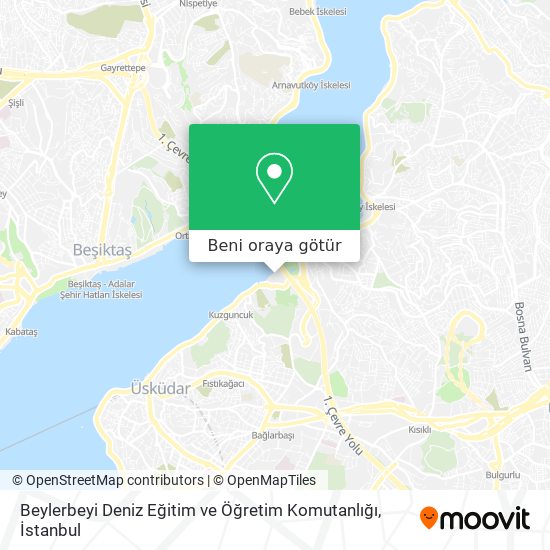 Beylerbeyi Deniz Eğitim ve Öğretim Komutanlığı harita