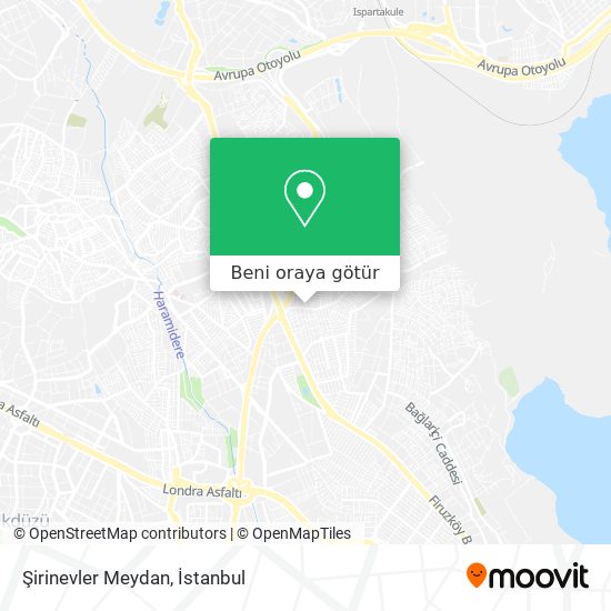 Şirinevler Meydan harita