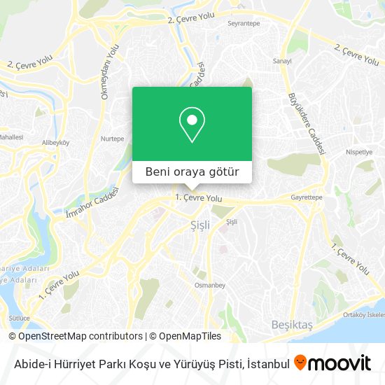 Abide-i Hürriyet Parkı Koşu ve Yürüyüş Pisti harita
