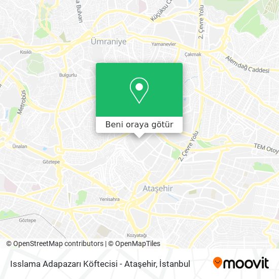 Isslama Adapazarı Köftecisi - Ataşehir harita