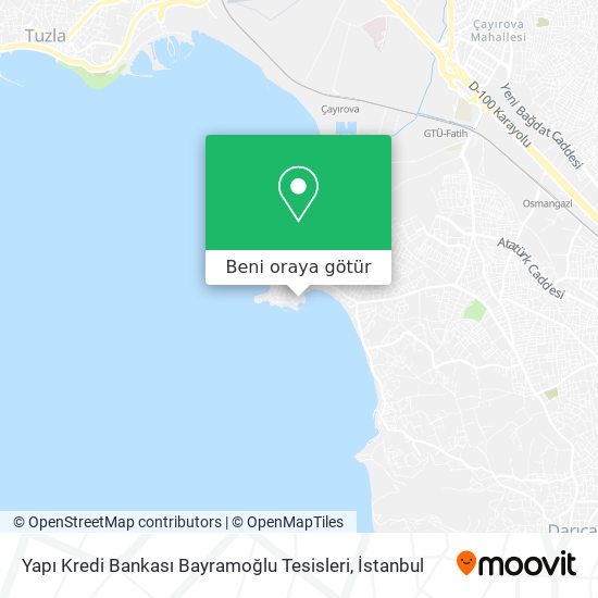 Yapı Kredi Bankası Bayramoğlu Tesisleri harita