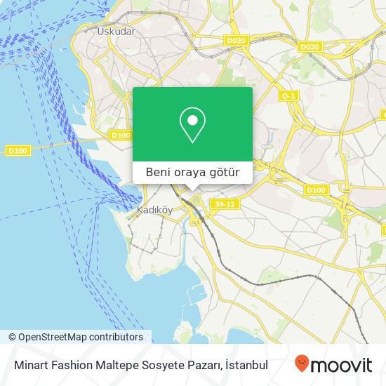 Minart Fashion Maltepe Sosyete Pazarı harita