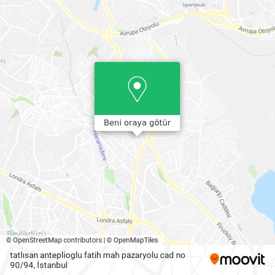 tatlısan anteplioglu fatih mah pazaryolu cad no 90 / 94 harita