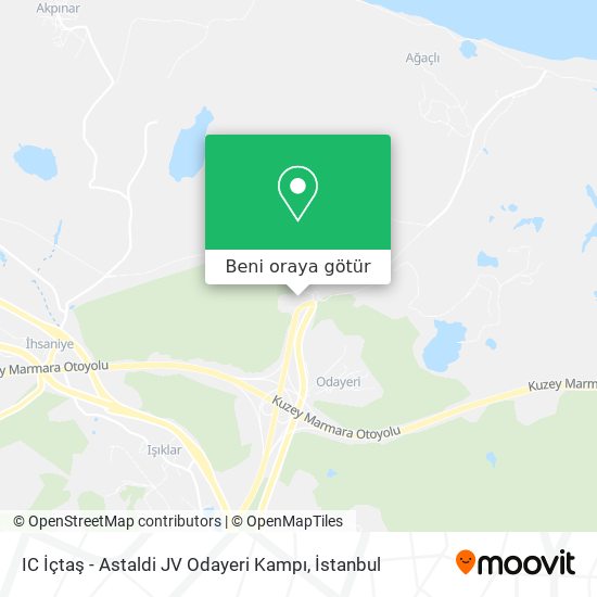 IC İçtaş - Astaldi JV Odayeri Kampı harita