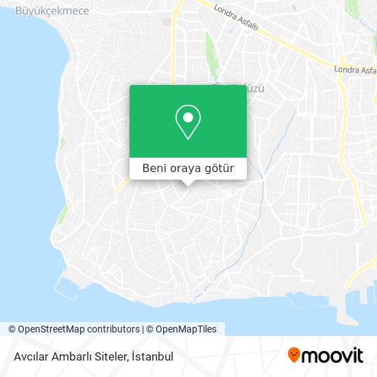 Avcılar Ambarlı Siteler harita