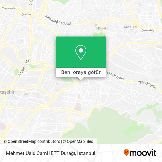 Mehmet Uslu Cami İETT Durağı harita