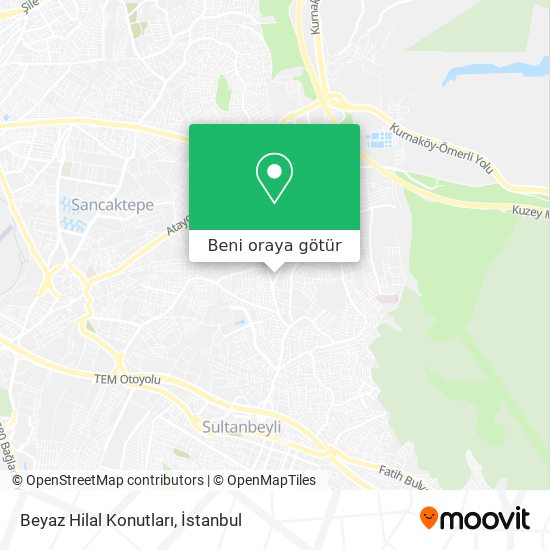 Beyaz Hilal Konutları harita