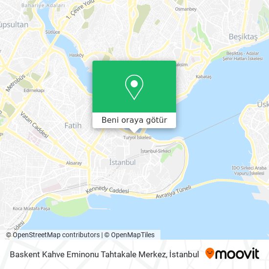 Baskent Kahve Eminonu Tahtakale Merkez harita