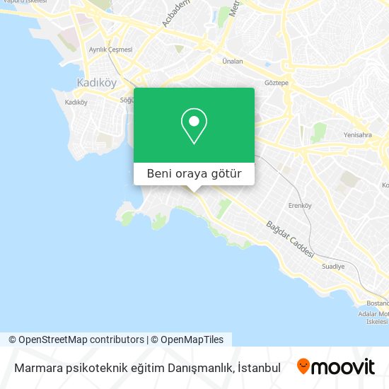 Marmara psikoteknik eğitim Danışmanlık harita