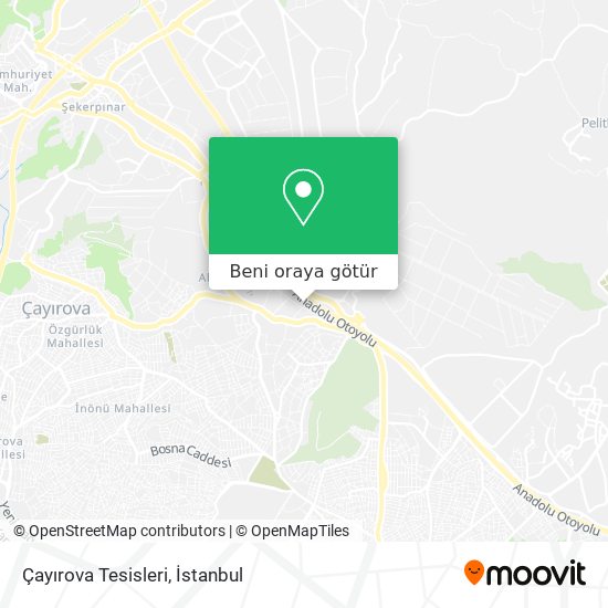 Çayırova Tesisleri harita